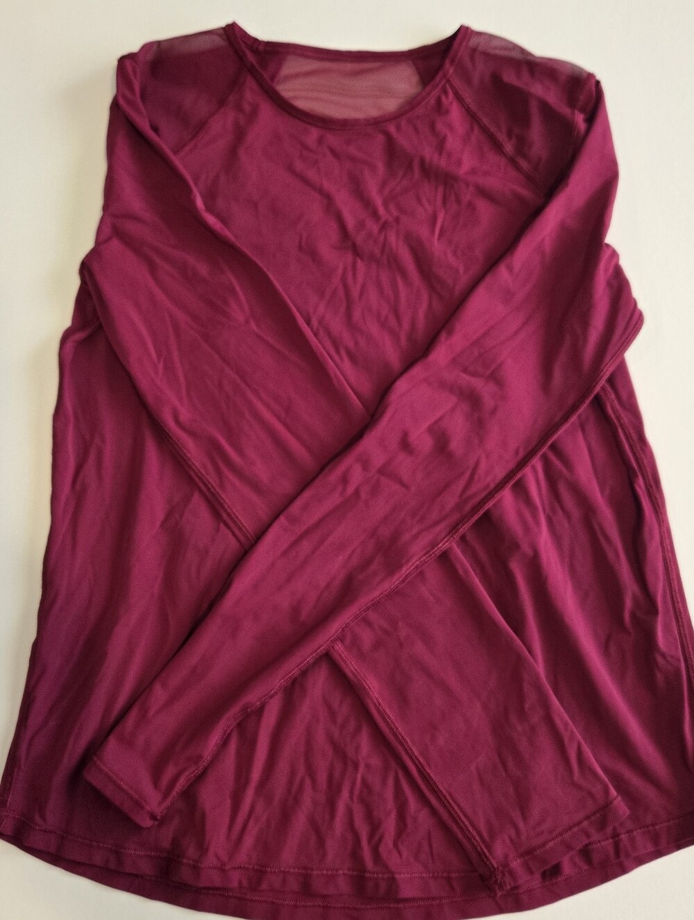 Lululemon Long Sleeve Scoop Neck Top - Berry